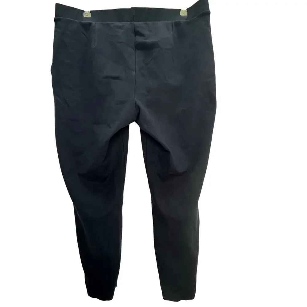 Universal Standard navy blue pull on pants cropped comfort medium 2X
